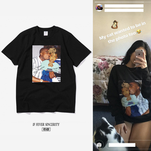 tb29959039淘宝vlone x 2pac竖中指t恤嘻哈纪念图帕克人像印花纯棉