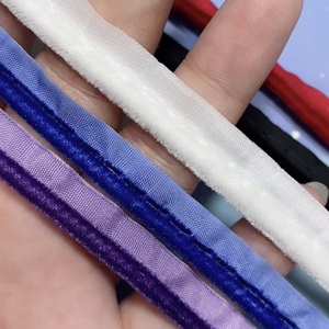 1cm高品质丝绒圆边包边条上衣裤子大衣手工diy衣服装饰压边条辅料