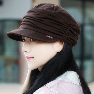 女士帽子春季时尚潮百搭帽子女秋冬韩版短发帽子春秋天英伦鸭舌帽