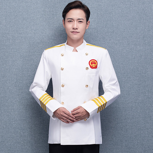 厨师工作服长袖男国际五星级酒店高档快餐厅厨房后厨服装袁玉林肖烈