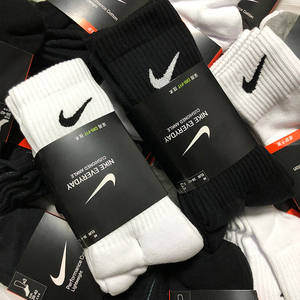 nike耐克袜子男士高筒夏季女长筒篮球袜中筒白袜子薄款休闲袜男女
