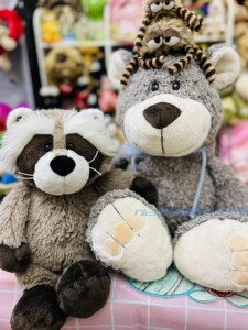 德国nici绝版老款浣熊冬季熊非复刻毛绒玩具收藏卫衣小熊可爱玩偶