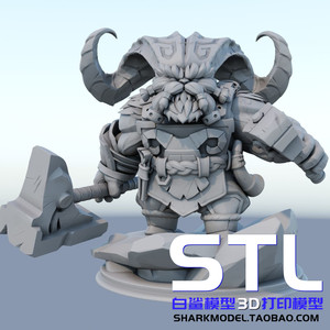 英雄联盟 奥恩/3d打印模型图纸stl文件数据手办上色 lol山羊