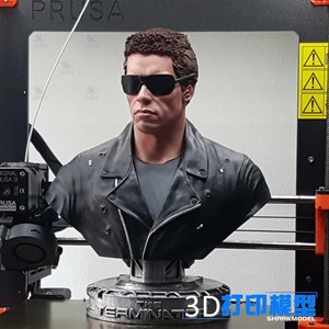 终结者墨镜t800 3d打印模型图纸头雕胸像人物手办stl阿诺施瓦辛格