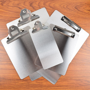 文件夹板金属不锈钢厚1mmA4A5板夹写字板文件板酒店票据菜单夹板