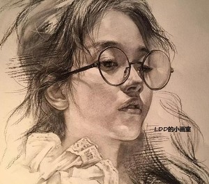 ldd代画素描画像纯手绘人物彩铅人像素描肖像画真人照片定制头像