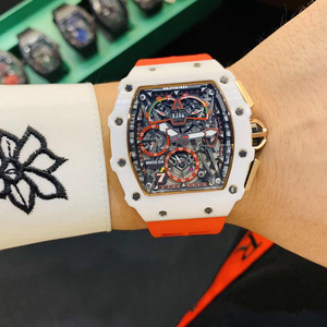 迈凯轮陶瓷手表男黑科技个性商务酒桶方型大表盘防水全自动机械表