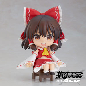 gsc 坐吧粘土人swacchao 东方project 博丽灵梦 坐姿 q版 手办