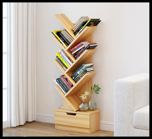 简易免安装儿童学生落地置物架简约现代创意铁艺客厅卧室树形书架