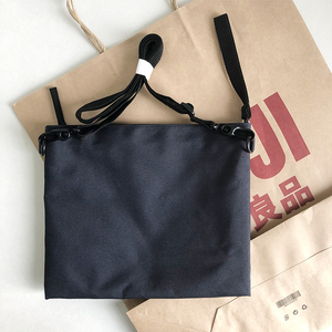 日本无印良品不易沾水薄款小挎包日韩休闲女式单肩斜挎包手拿包男