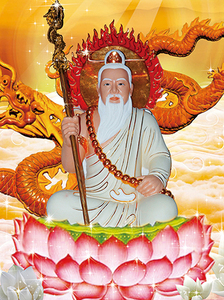 5d魔方钻石画十字绣庄严道教神仙五方上帝天帝西方白帝白龙王人物