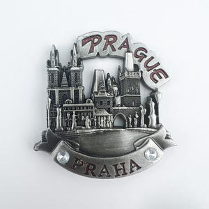 捷克共和国首都布拉格旅游纪念家具装饰品工艺品金属磁力贴冰箱贴