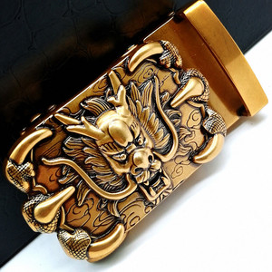 复古龙头自动扣头 男士皮带头潮流狮头裤带头青年鹰头腰带头配3.