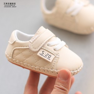春秋季婴幼儿宝宝0-1岁6-12个月男女宝宝休闲小皮鞋软底学步鞋子