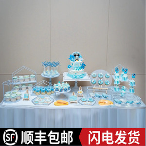 欧式甜品台摆件展示架蛋糕托盘婚礼摆台装饰套装创意下午茶点心架