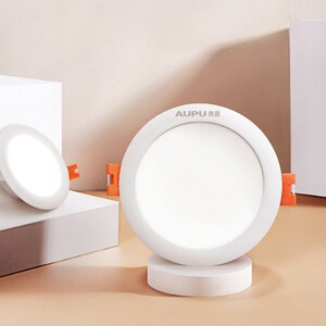 奥普led三色调光筒灯嵌入式洞灯孔灯客厅吊顶天花灯过道射灯家用