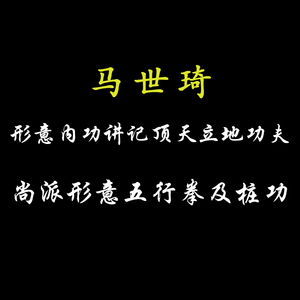 马世琦形意拳顶天立地功夫尚派形意拳桩功五行拳武术健身