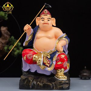 12/16寸树脂天蓬元帅猪八戒神像八戒抱女净坛使者佛像供奉摆件