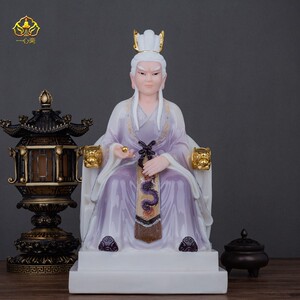12/16英寸汉白玉龙王三太子五爷龙子敖丙小白龙神像华盖星君摆件