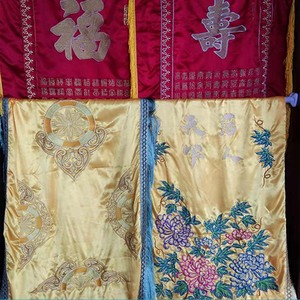 高档精美绣花棺罩冰棺罩纸棺木棺材盖布棺材罩布殡葬用品