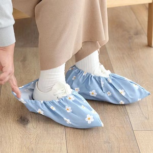 家用室内鞋套机房学生透气舒适布料可反复水洗防滑脚套耐磨布鞋套