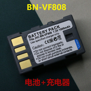 BN-VF808电池 适用JVC BN-VF808U VF815 BN-VF815U 摄像机充电器