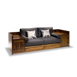 闳约君和家具赞比亚血檀新中式非洲黑檀木家具 6601沙发