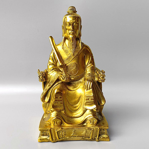 张三丰铜像黄铜太极宗师始祖张真人武当山玄关中式摆件像高19厘米