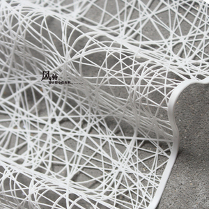 空间系列/鸟巢 立体肌理镂空面料 空间系列设计素材 设计师布