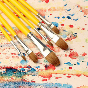 柏可嘉826狼毫水粉画笔梵高凡高水粉笔水彩笔丙烯油画笔油彩笔