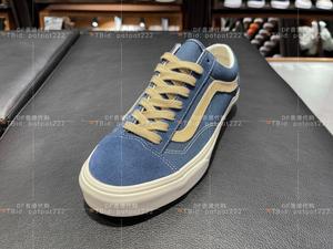 DF香港代购Vans Style 36 Vintage经典复古做旧牛仔蓝板鞋休闲鞋