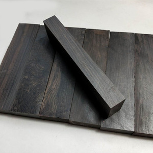 紫光檀乌木黑檀木料边角料原木实木板木方乐器料梳子料乌木手串料