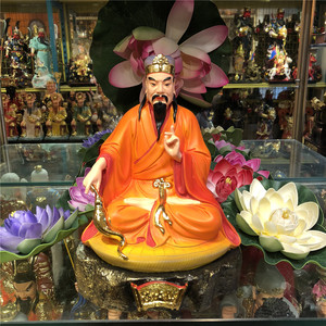 黄大仙神像 供奉 12寸16寸黄初平养素净正真人像镇宅供奉家居摆件