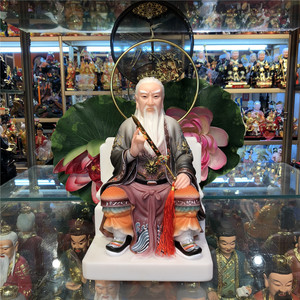 胡天龙胡天霸神像汉白玉胡家仙像胡四胡七太爷佛像东北保家仙摆件