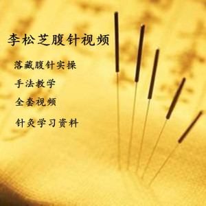 李松芝腹针针灸教学视频教程大全讲解理论与宗筋落藏疗法学习资料