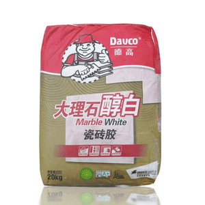 德高大理石醇白胶粘粉白色胶泥德高瓷砖胶 粘合剂 快干瓷砖胶20kg