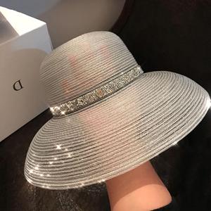 火凤凰-裳遮阳帽夏季百搭女草帽防紫外线海边防晒太阳帽子士折叠