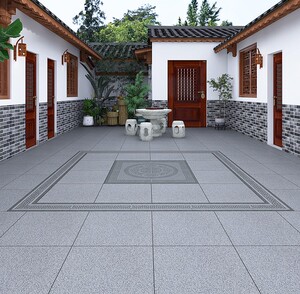 加厚中式古建庭院拼花地铺石18厚全通体地砖四合院入户门防滑地砖