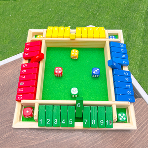 数字四面翻牌大班数学区域投放材料益智区玩具幼儿园桌面互动游戏