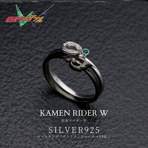 假面骑士w戒指ins原创设计build s925开口指环不掉色组合情侣佩戴