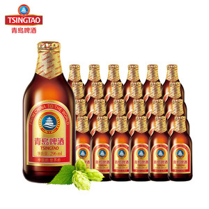 青岛啤酒tsingtao金质小棕金精酿啤酒296ml*24瓶整箱装_阿里巴巴找货