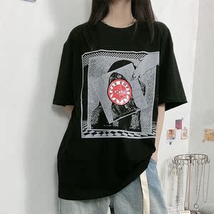 cavempt 日潮c.e短袖t恤男女3m反光印花红标复古街头情侣宽松tee