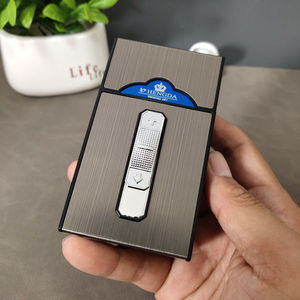 b-05多功能打火机烟盒一体两用便携抗压防潮整包装烟盒充电打火机