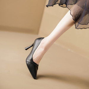 高跟鞋女皮鞋细跟