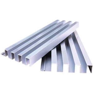 铝合金仿木纹背景墙 店铺门头招牌灰色金属长城板 型材凹凸铝单板