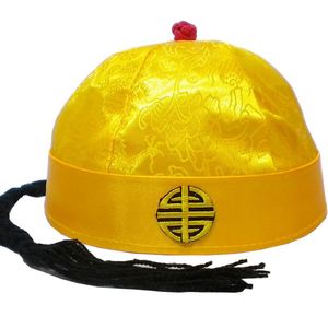 圆顶话剧书童小女孩儿童新年唐帽贝勒帽帅气可爱仿古长尾影视表演