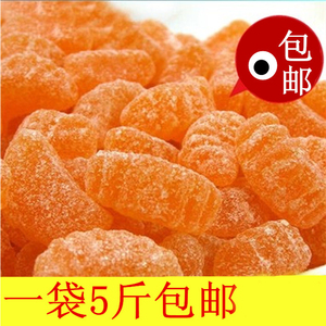 橘子味果味软糖 QQ糖 橡皮糖橘子瓣蛋糕装饰品 橙味水果糖5斤包邮