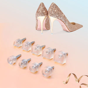高跟鞋鞋钉配件后跟替换防滑鞋跟钉修鞋耐磨静音细跟透明鞋跟钉