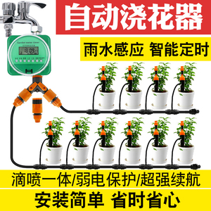 自动浇花器家用定时浇水神器喷水雾化灌溉喷淋灌智能滴灌设备系统