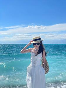 海南三亚度假沙滩裙云南大理丽江法式连衣裙泰国海岛穿搭拍照长裙